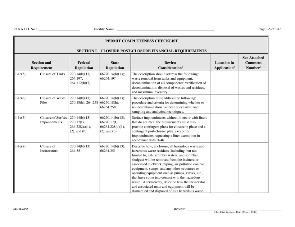Part B Rcra Hazardous Waste Permit Application - California, Page 128