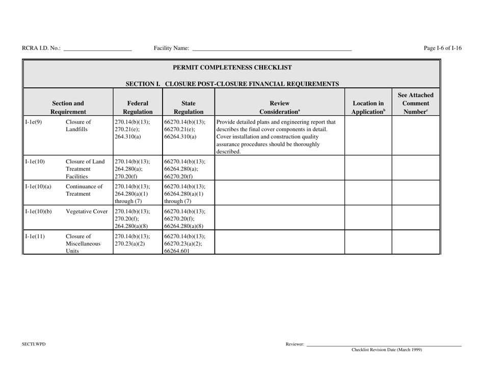 Part B Rcra Hazardous Waste Permit Application - California, Page 129