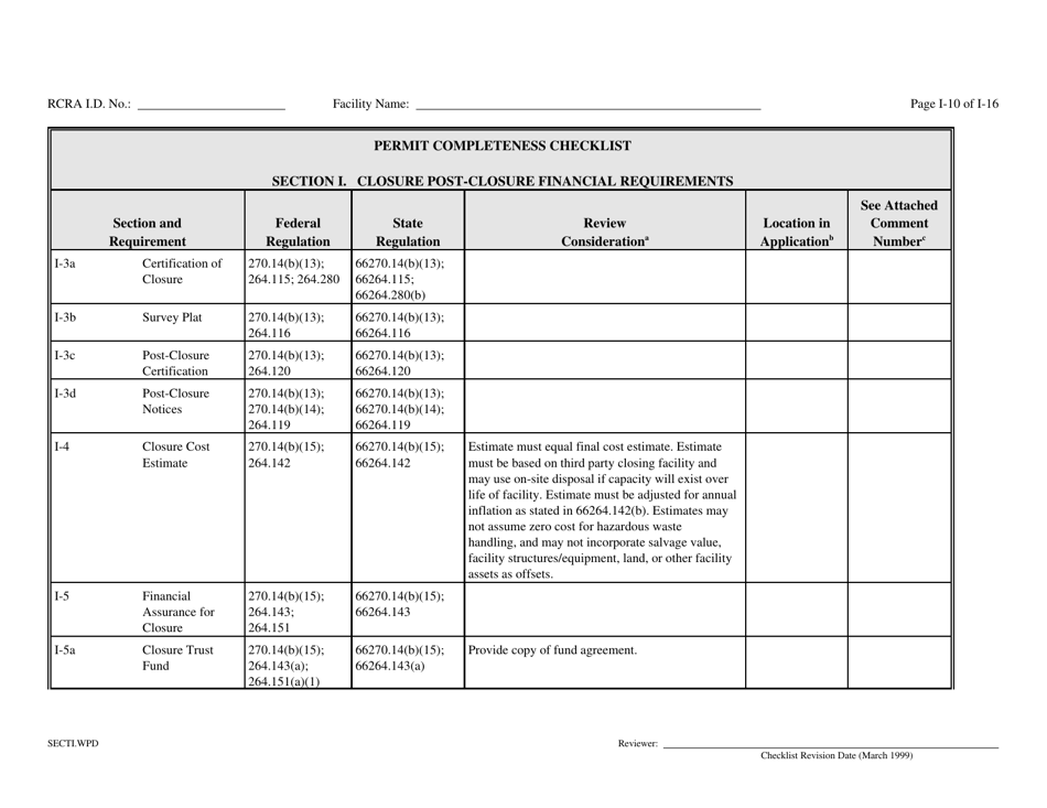 Part B Rcra Hazardous Waste Permit Application - California, Page 133