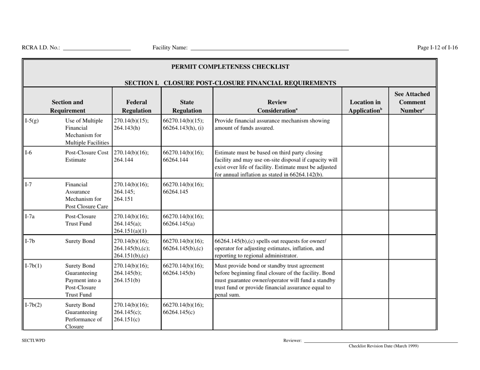 Part B Rcra Hazardous Waste Permit Application - California, Page 135