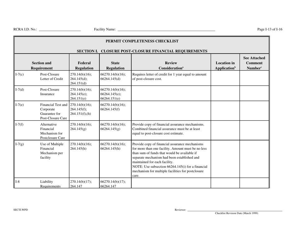 Part B Rcra Hazardous Waste Permit Application - California, Page 136
