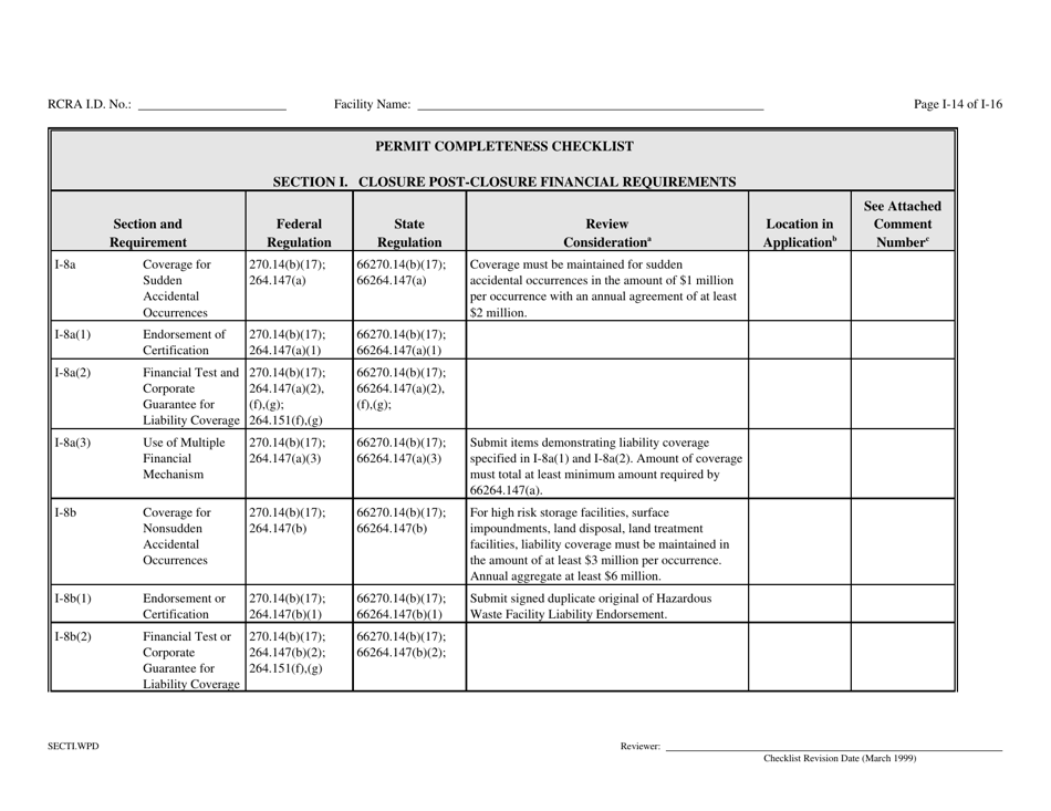 Part B Rcra Hazardous Waste Permit Application - California, Page 137