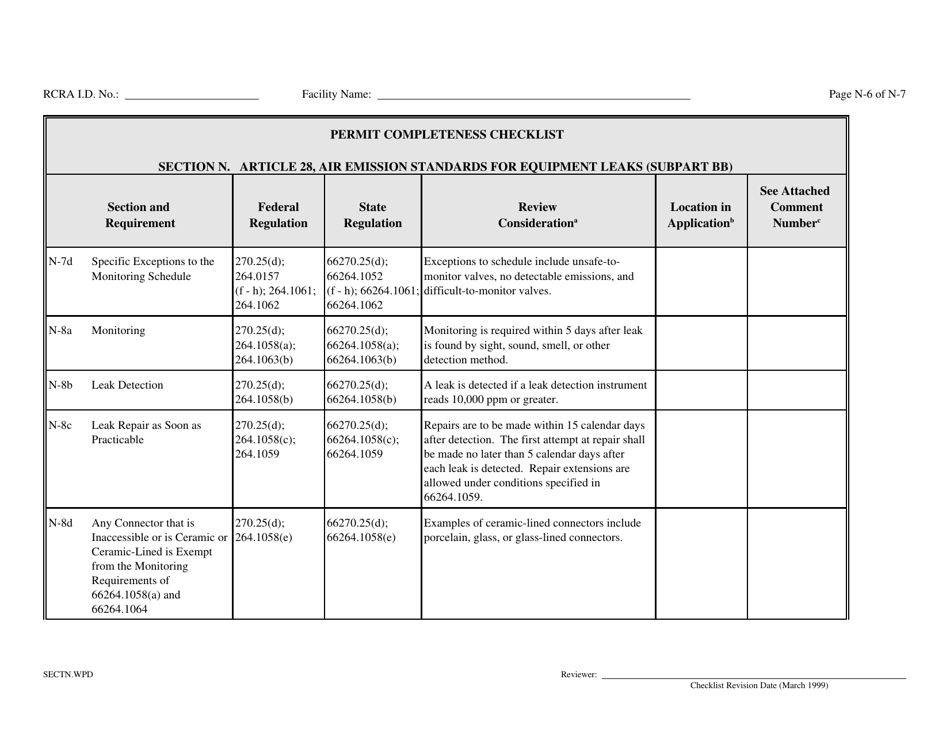 Part B Rcra Hazardous Waste Permit Application - California, Page 155
