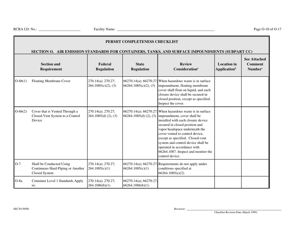 Part B Rcra Hazardous Waste Permit Application - California, Page 167