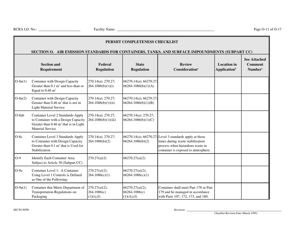Part B Rcra Hazardous Waste Permit Application - California, Page 168