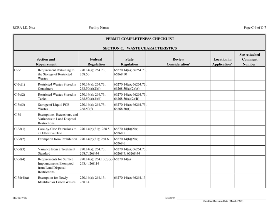 Part B Rcra Hazardous Waste Permit Application - California, Page 16