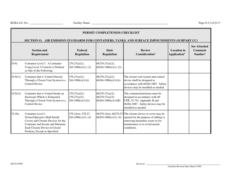 Part B Rcra Hazardous Waste Permit Application - California, Page 170