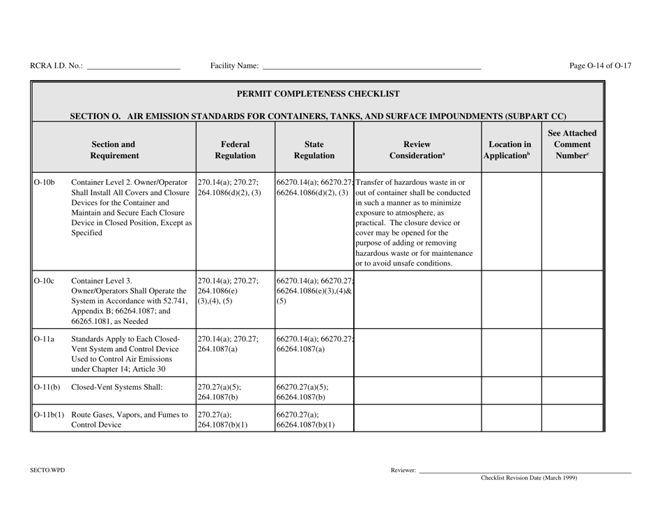 Part B Rcra Hazardous Waste Permit Application - California, Page 171