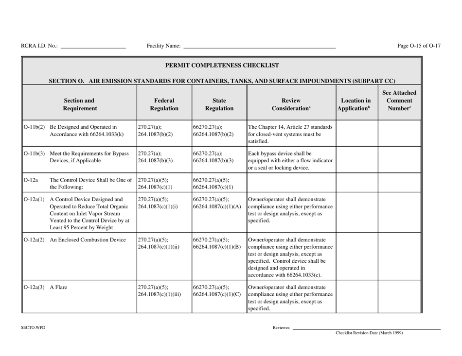 Part B Rcra Hazardous Waste Permit Application - California, Page 172