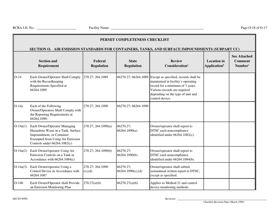 Part B Rcra Hazardous Waste Permit Application - California, Page 175