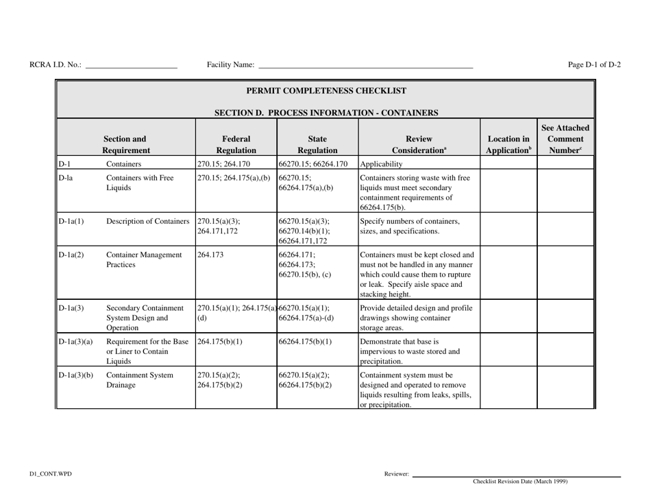 Part B Rcra Hazardous Waste Permit Application - California, Page 18