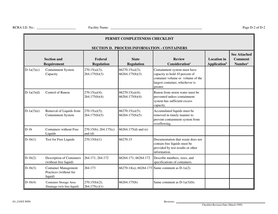 Part B Rcra Hazardous Waste Permit Application - California, Page 19