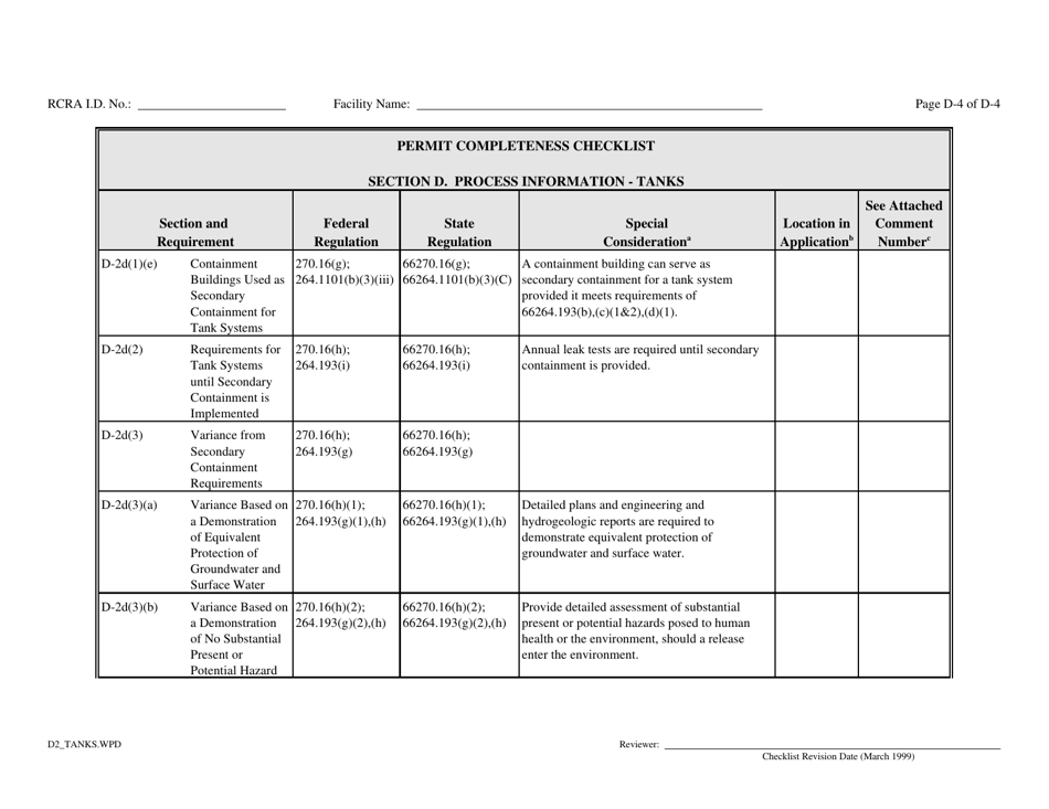 Part B Rcra Hazardous Waste Permit Application - California, Page 23