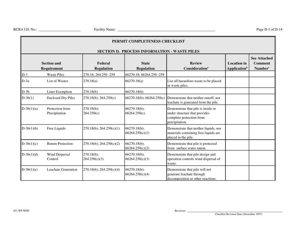 Part B Rcra Hazardous Waste Permit Application - California, Page 25