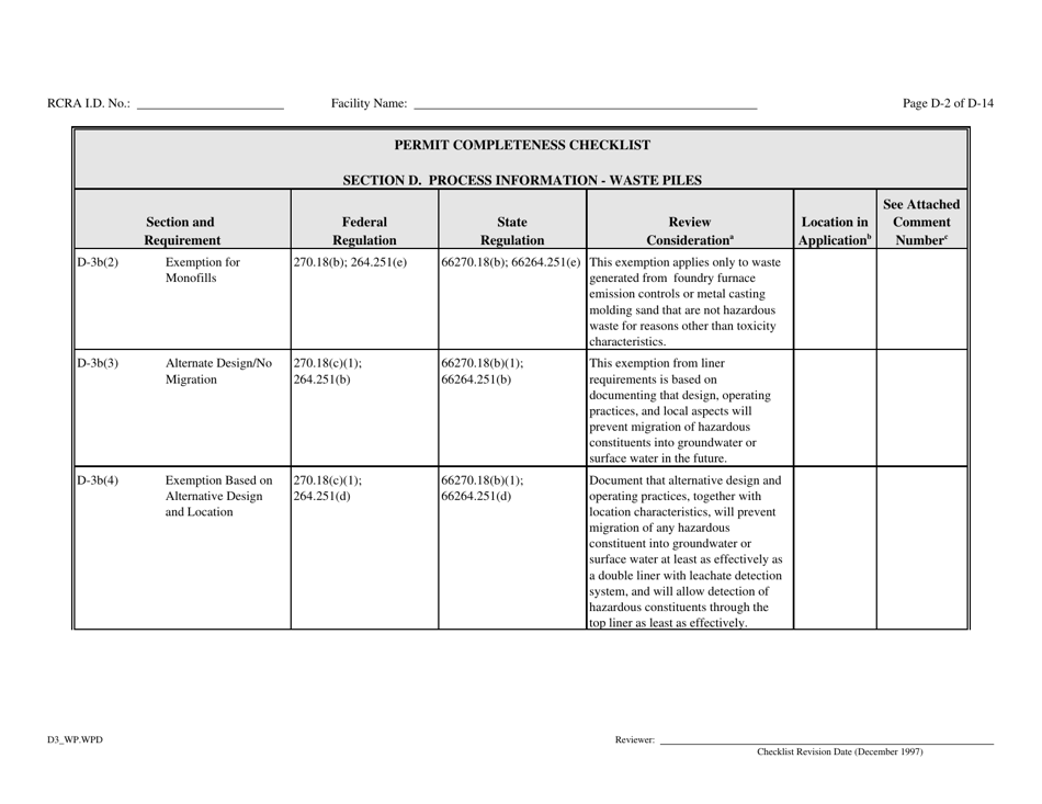 Part B Rcra Hazardous Waste Permit Application - California, Page 26