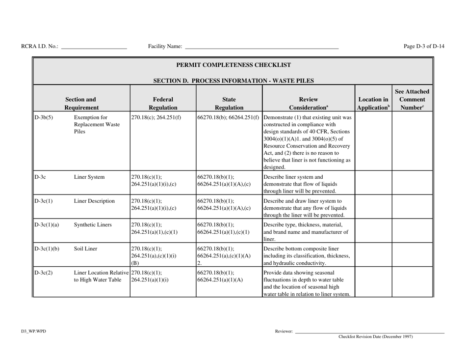 Part B Rcra Hazardous Waste Permit Application - California, Page 27