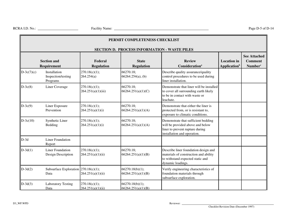 Part B Rcra Hazardous Waste Permit Application - California, Page 29