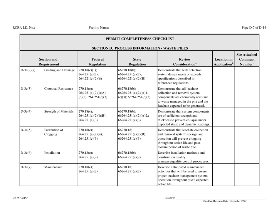 Part B Rcra Hazardous Waste Permit Application - California, Page 31