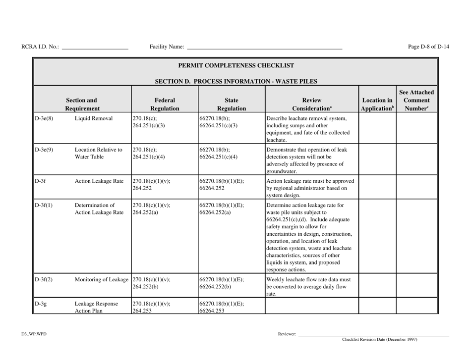 Part B Rcra Hazardous Waste Permit Application - California, Page 32