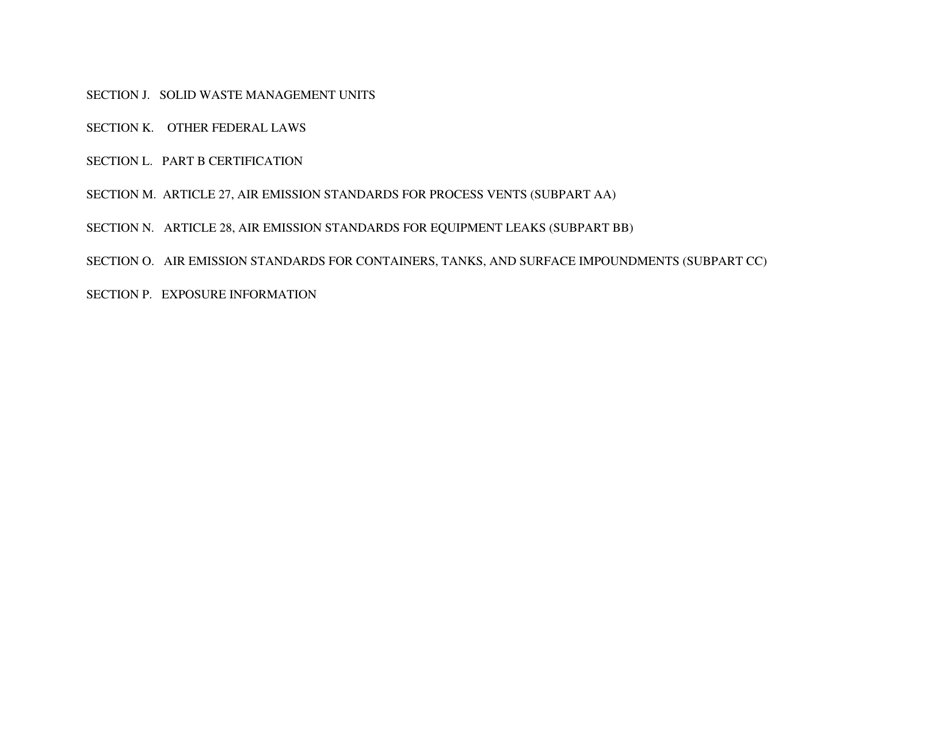 Part B Rcra Hazardous Waste Permit Application - California, Page 3