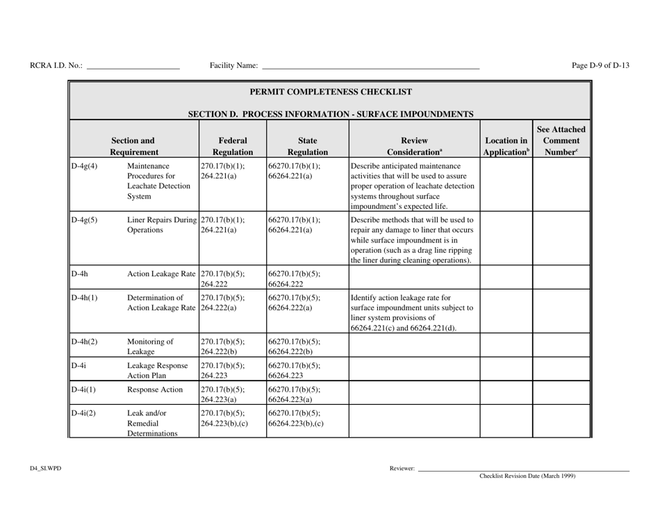 Part B Rcra Hazardous Waste Permit Application - California, Page 47