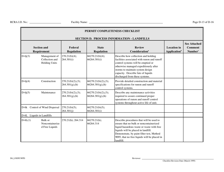 Part B Rcra Hazardous Waste Permit Application - California, Page 66
