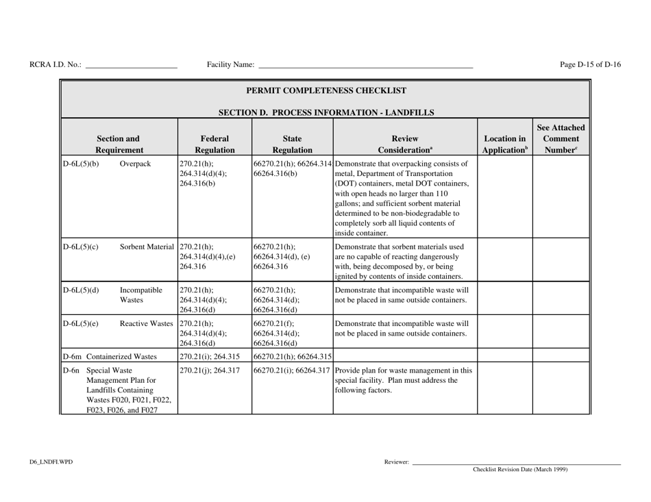 Part B Rcra Hazardous Waste Permit Application - California, Page 68