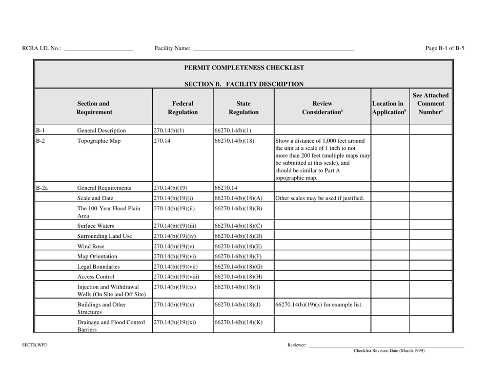 Part B Rcra Hazardous Waste Permit Application - California, Page 6