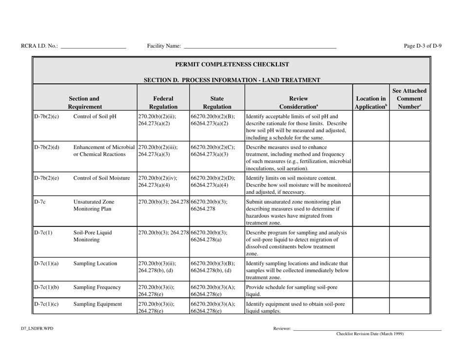 Part B Rcra Hazardous Waste Permit Application - California, Page 72
