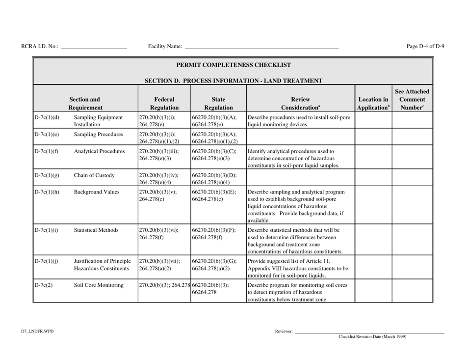 Part B Rcra Hazardous Waste Permit Application - California, Page 73