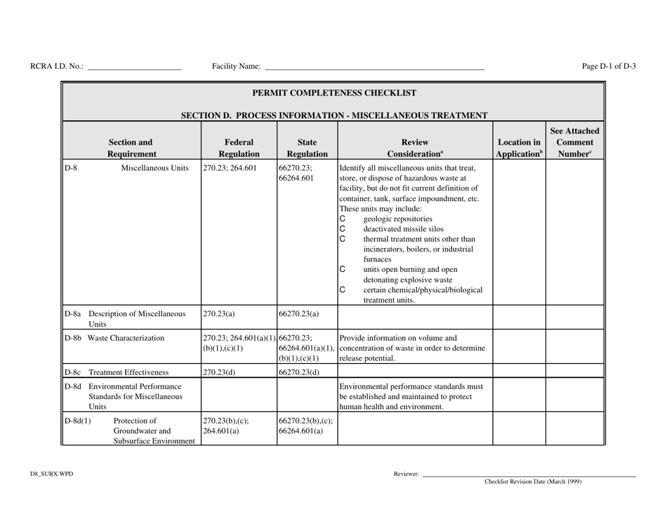 Part B Rcra Hazardous Waste Permit Application - California, Page 77