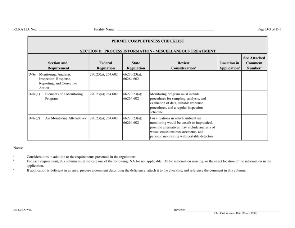 Part B Rcra Hazardous Waste Permit Application - California, Page 79