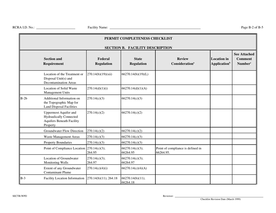 Part B Rcra Hazardous Waste Permit Application - California, Page 7