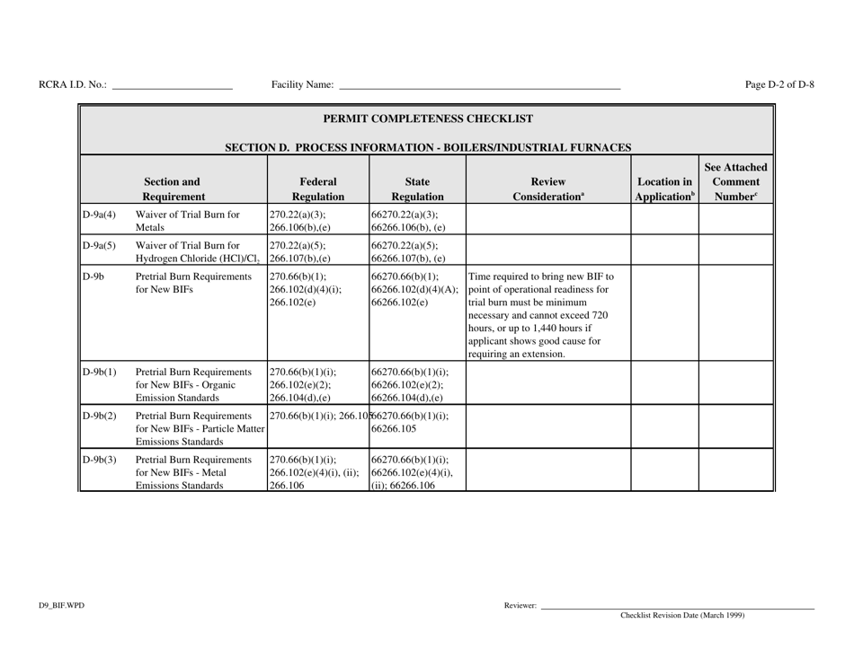 Part B Rcra Hazardous Waste Permit Application - California, Page 81