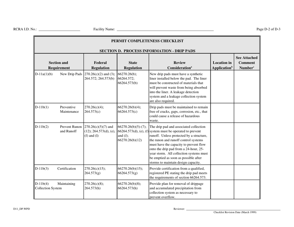 Part B Rcra Hazardous Waste Permit Application - California, Page 94