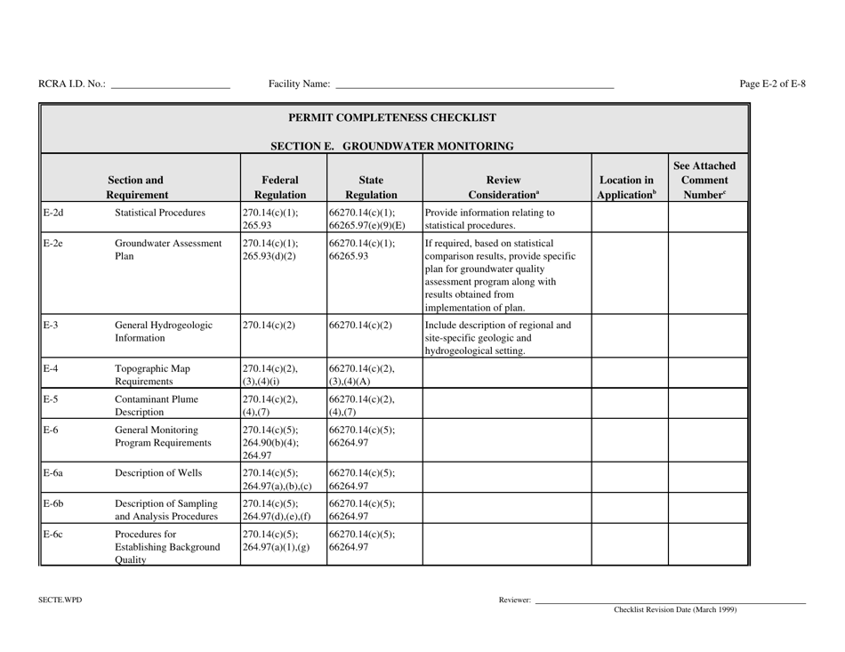 Part B Rcra Hazardous Waste Permit Application - California, Page 97