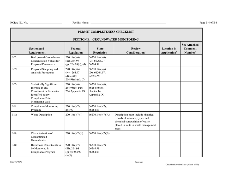 Part B Rcra Hazardous Waste Permit Application - California, Page 99