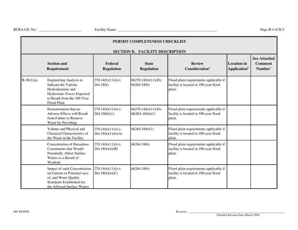 Part B Rcra Hazardous Waste Permit Application - California, Page 9