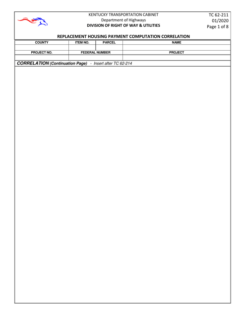 Form TC62-211  Printable Pdf
