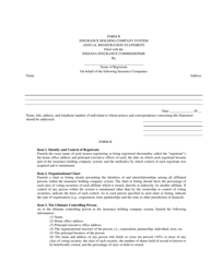 Form B Insurance Holding Company System Annual Registration Statement - Indiana, Page 2