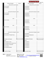 Form 205 Collector&#039;s Annual Settlement - Missouri, Page 3