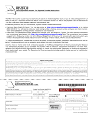Document preview: Form MO-1120V Corporation Income and Franchise Tax Payment Voucher - Missouri