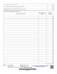 Form MO-C Missouri Dividends Deduction Schedule - Missouri, Page 2
