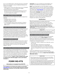 Instructions for Form MO-1040P Individual Income Tax Return and Property Tax Credit Claim/Pension Exemption - Short Form - Missouri, Page 12