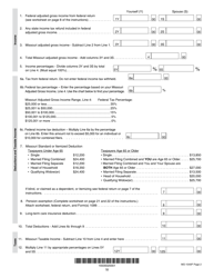 Instructions for Form MO-1040P Individual Income Tax Return and Property Tax Credit Claim/Pension Exemption - Short Form - Missouri, Page 18