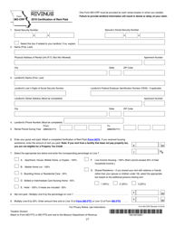 Instructions for Form MO-1040P Individual Income Tax Return and Property Tax Credit Claim/Pension Exemption - Short Form - Missouri, Page 27