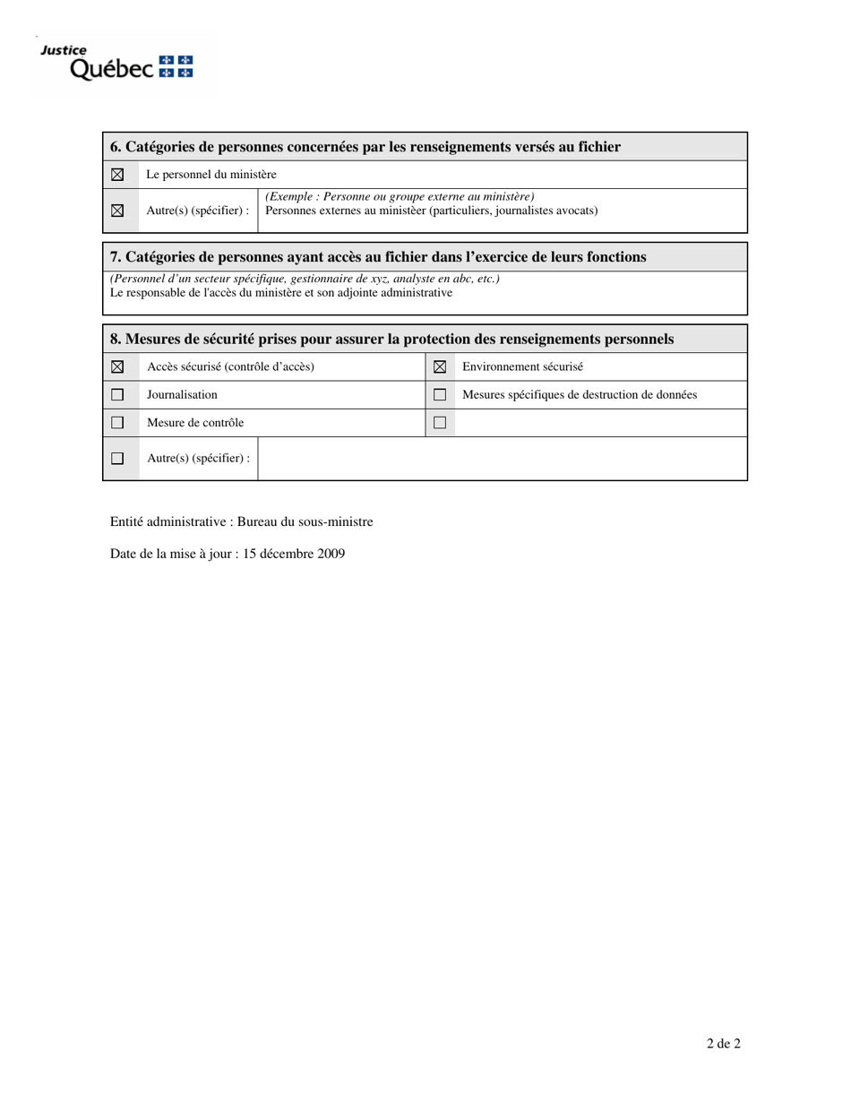 Fichiers DES Demandes Dacces a Linformation - Quebec, Canada (French), Page 2