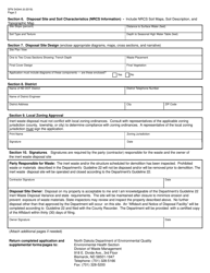 Form SFN54344 Nddot Projects-Inert Waste Disposal Variance Application - North Dakota, Page 2