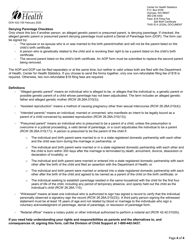 DOH Form 422-159 Acknowledgment of Parentage - Washington, Page 4