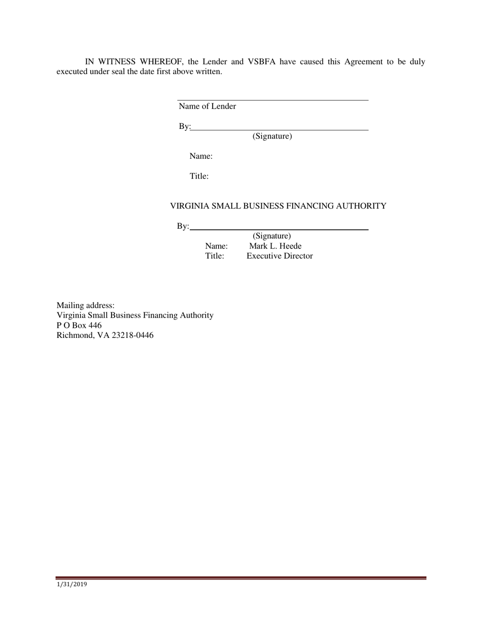 Loan Guaranty Agreement - Virginia, Page 5